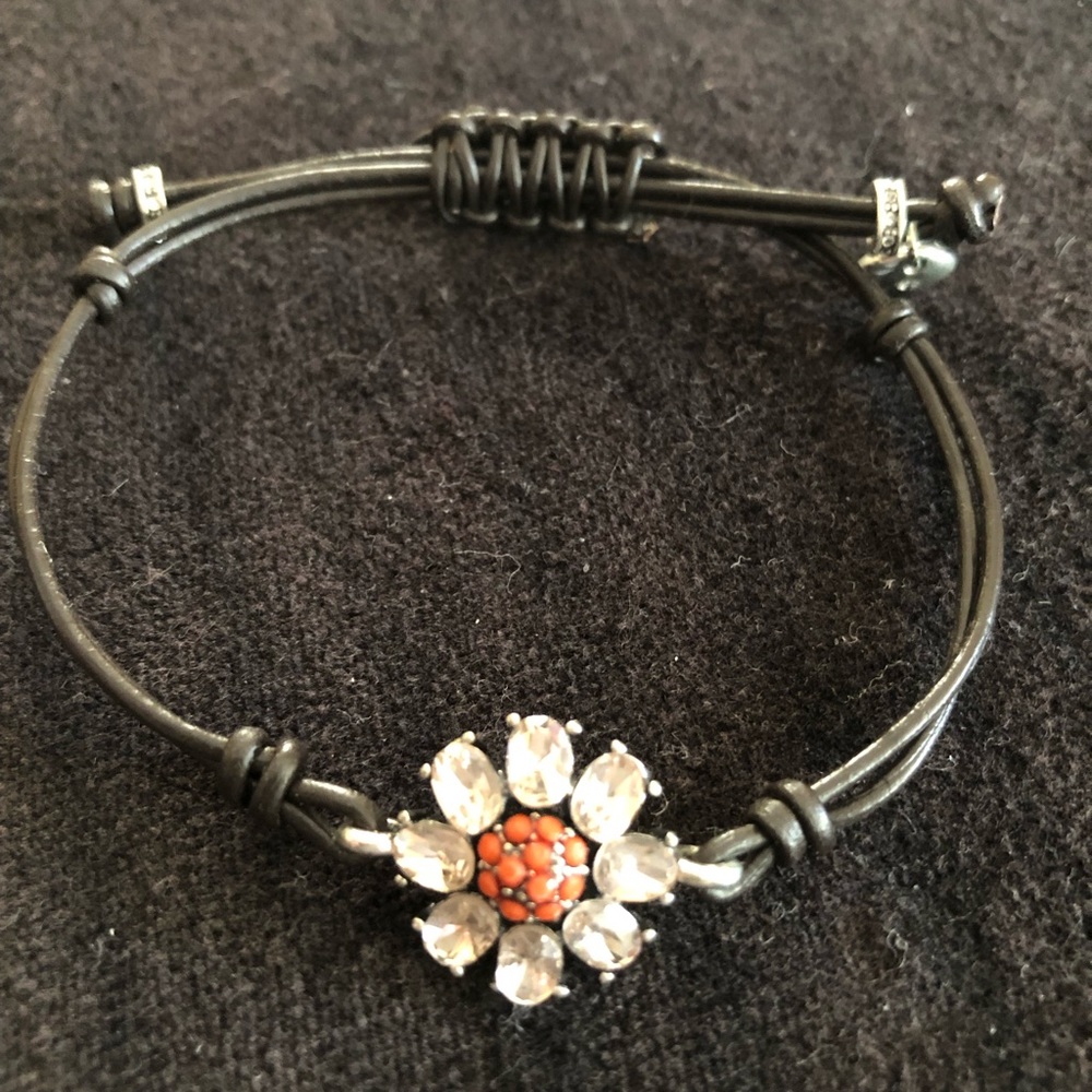 Fossil Bracelet w/peach embellishment.